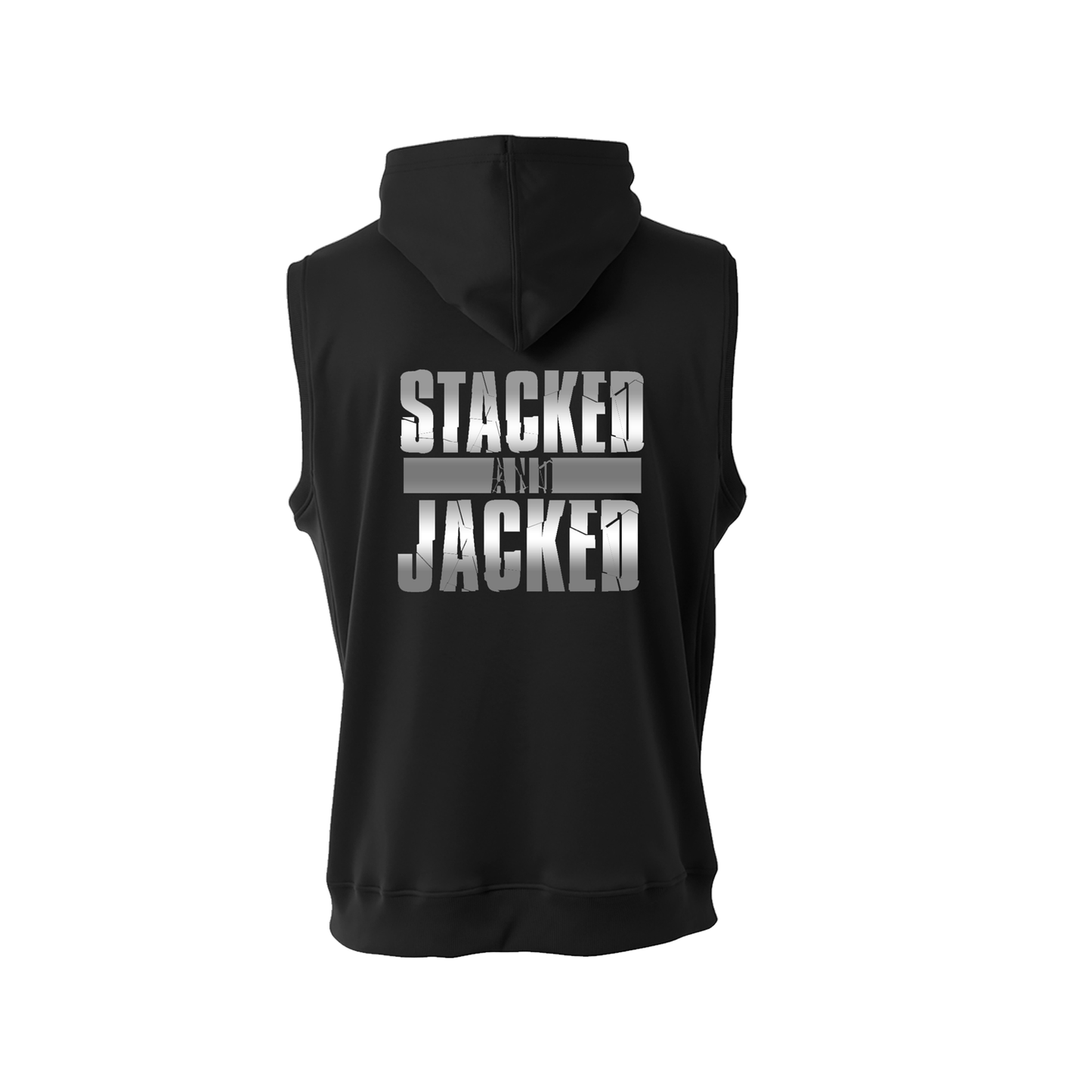 Sleeveless Hoodie, Black