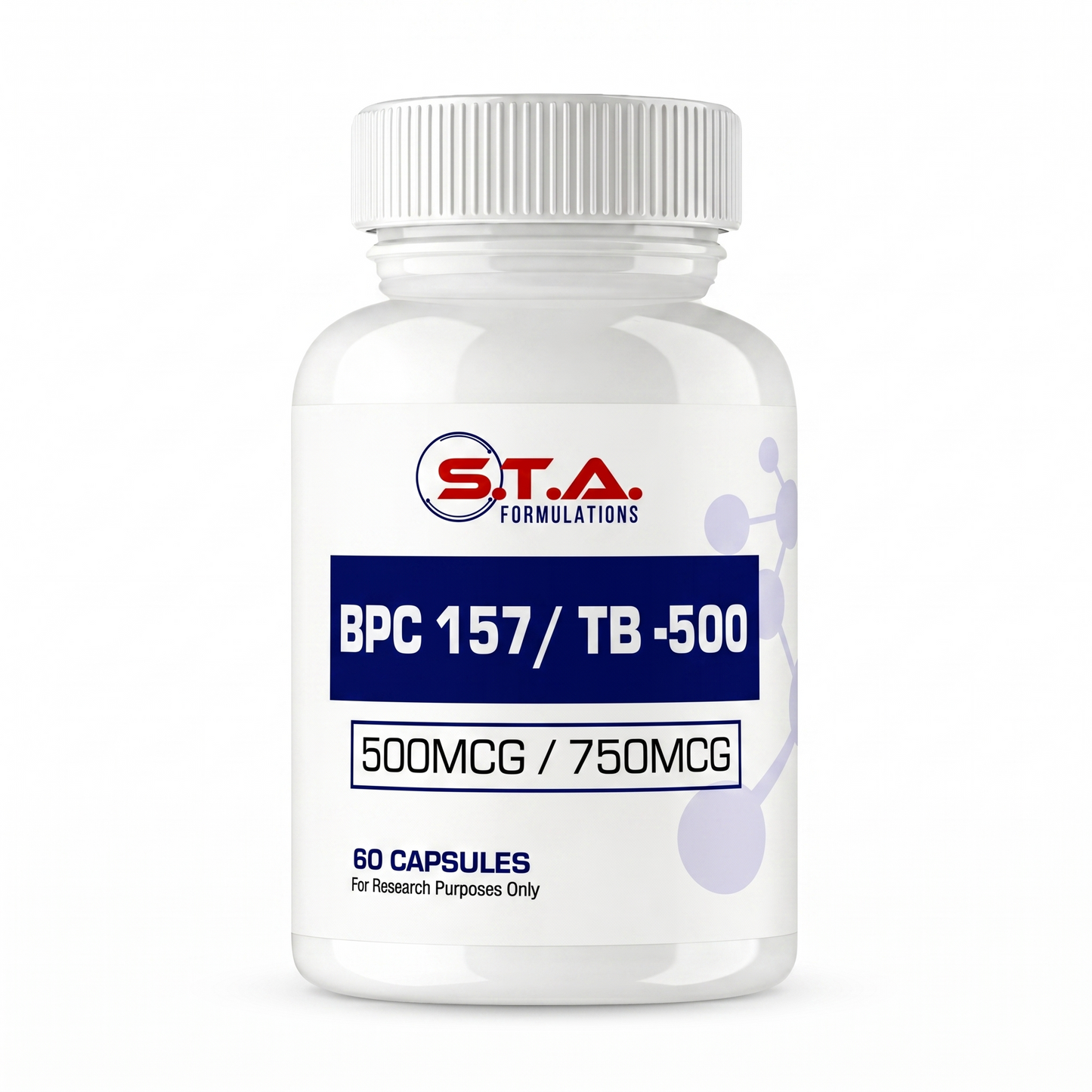 BPC 157 / TB-500 – 500mcg / 750mcg, 60 Capsules | STA Formulations