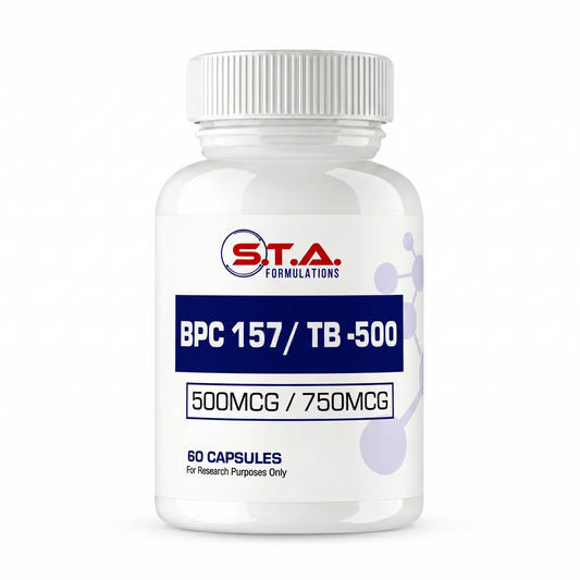 BPC 157 / TB-500 – 500mcg / 750mcg, 60 Capsules | STA Formulations