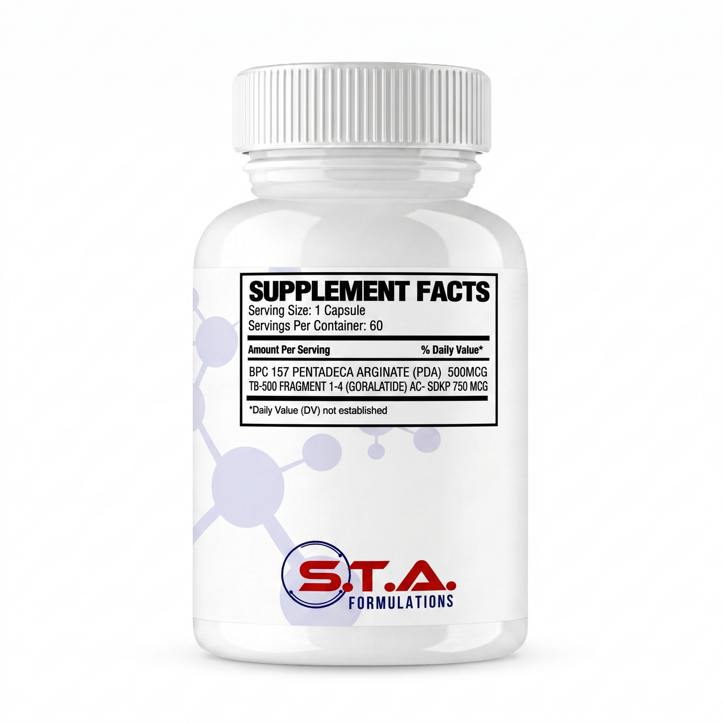 BPC 157 / TB-500 – 500mcg / 750mcg, 60 Capsules - Pick up in store | STA Formulations